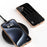 ABEEL For iPhone 16 Plus Case Electroplating Edge Crocodile Texture Genuine Cow Leather Back Phone Cover - Black - 4