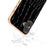 ABEEL For iPhone 16 Plus Case Electroplating Edge Crocodile Texture Genuine Cow Leather Back Phone Cover - Black - 5