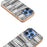 For iPhone 16 Pro Case Electroplating Edge Plaid Texture PU Leather+PC+TPU Phone Cover - Black+White - 3