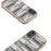 For iPhone 16 Plus Case Electroplating Edge Plaid Texture PU Leather+PC+TPU Phone Cover - Black+White - 3