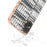 For iPhone 16 Plus Case Electroplating Edge Plaid Texture PU Leather+PC+TPU Phone Cover - Black+White - 5