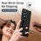 For Samsung Galaxy Z Fold6 5G Case Kickstand Wristband PC+Silicone Phone Cover - Black - 3