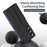 For Samsung Galaxy Z Fold6 5G Case Kickstand Wristband PC+Silicone Phone Cover - Black - 4