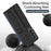 For Samsung Galaxy Z Fold4 5G Case Kickstand Wristband PC+Silicone Phone Cover - Black - 4