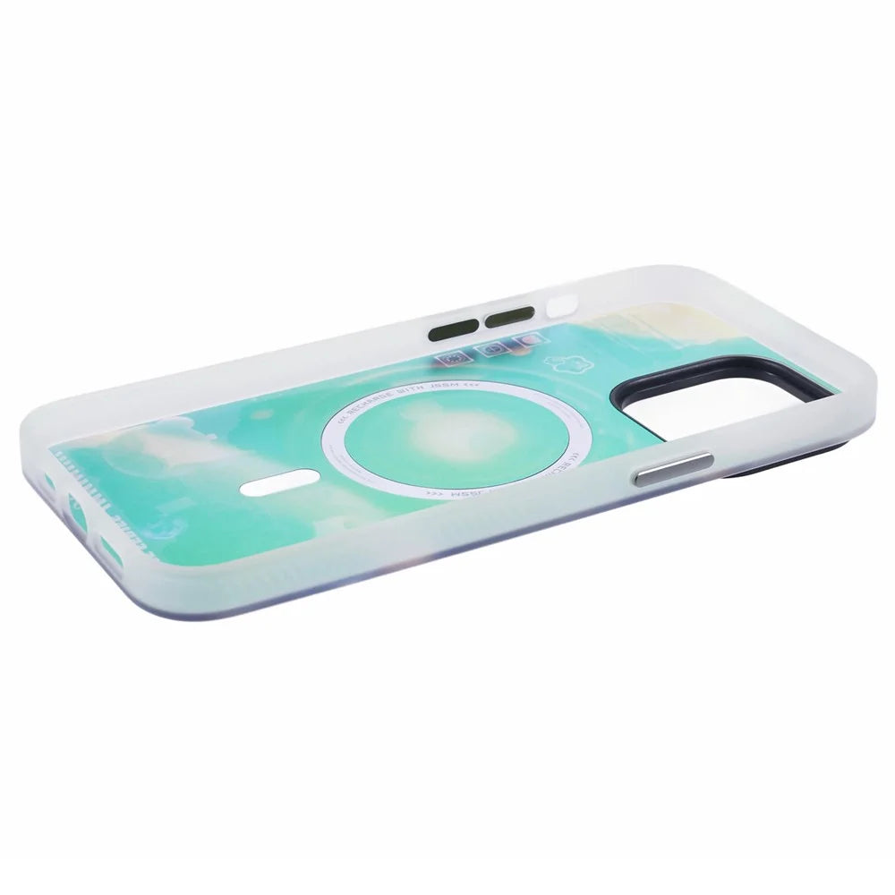 JAUCASE For iPhone 14 Pro Max Case Compatible with MagSafe Bear Pattern PC+TPU Matte Phone Cover - Space Explore Bear - 5