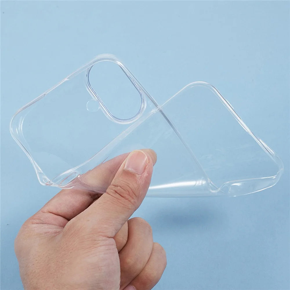 KIGC For iPhone 16 Case Clear TPU Flexible Phone Cover - 7