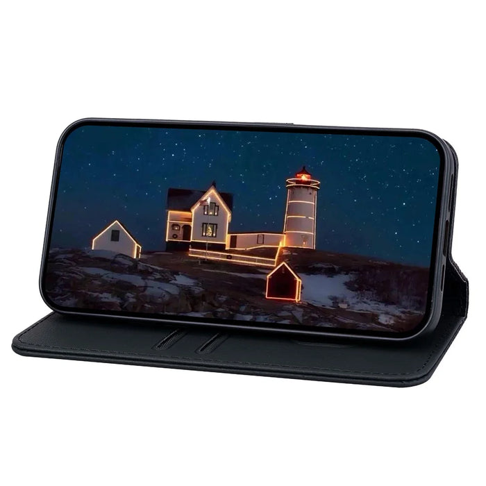 For Google Pixel 10 Pro / Pixel 10 / Pixel 9 Pro / Pixel 9 Case Rhombus Pattern Leather Wallet Phone Cover - Black - 3