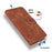 For Samsung Galaxy S24 FE Case PU Leather Wallet Flip Phone Cover Flower Imprinted - Brown - 6