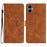 For Samsung Galaxy A06 4G Case Imprinted Butterfly Leather Wallet Phone Cover - Brown - 1