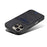 DENIOR For iPhone 16 Pro Max Case Leather+TPU Card Slot Kickstand Phone Cover - Black - 4