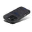 DENIOR For iPhone 16 Pro Case Leather+TPU Card Slot Kickstand Phone Cover - Black - 4