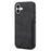 DENIOR For iPhone 16 Case Leather+TPU Card Slot Kickstand Phone Cover - Black - 5