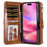 For iPhone 16 Magnetic Case Detachable PU Leather Zipper Wallet Cover - Brown - 2
