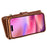 For iPhone 16 Magnetic Case Detachable PU Leather Zipper Wallet Cover - Brown - 4