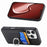 For iPhone 16 Pro Max Case Card Slots Ring Holder Kickstand Phone Cover - Black - 2