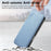 For iPhone 16 Plus Case Cross Texture Leather Detachable Magnetic Phone Cover - Blue - 7