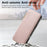 For iPhone 16 Pro Max Case Cross Texture Leather Detachable Magnetic Phone Cover - Pink - 7
