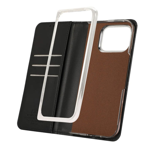 ABEEL For Google Pixel 9 Pro Fold 5G Phone Case RFID Blocking Leather Flip Cover - Black - 2