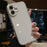 For iPhone 16 Plus Case TPU+Tempered Glass Clear Phone Cover - Transparent White - 1