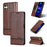 AZNS For Samsung Galaxy A06 4G Case Cowhide Texture PU Leather Wallet Phone Cover - Coffee - 6