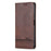 AZNS For Samsung Galaxy A06 4G Case Cowhide Texture PU Leather Wallet Phone Cover - Coffee - 7