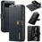 DG.MING for Google Pixel 9 Pro XL Case Detachable Split Leather Phone Cover - Black - 1