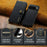 DG.MING for Google Pixel 9 Pro XL Case Detachable Split Leather Phone Cover - Black - 6