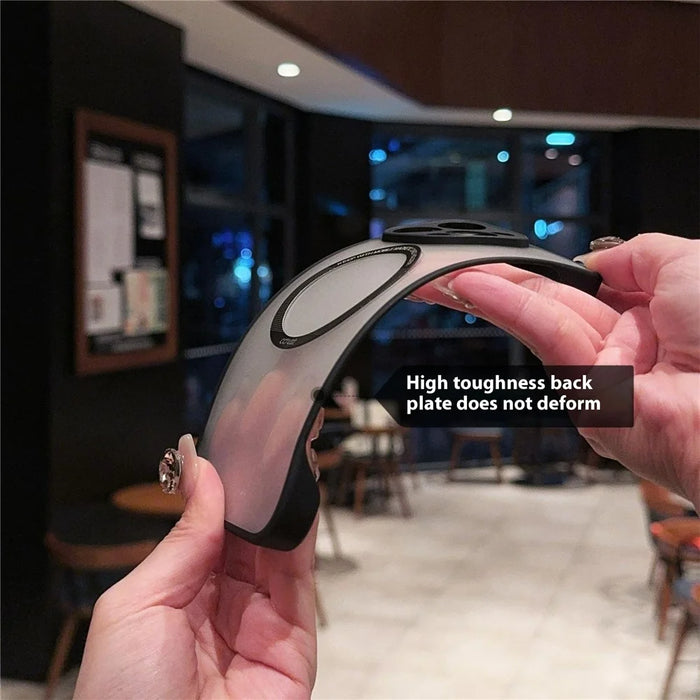 For iPhone 16 Pro Case Compatible with MagSafe Frameless TPU+PC Matte Phone Protector - 3
