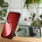 For iPhone 16 Pro Max Case K-Shaped Kickstand Leather+PC+TPU Phone Cover - Green - 4