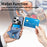 For iPhone 16 Pro Max Case K-Shaped Kickstand Leather+PC+TPU Phone Cover - Green - 7