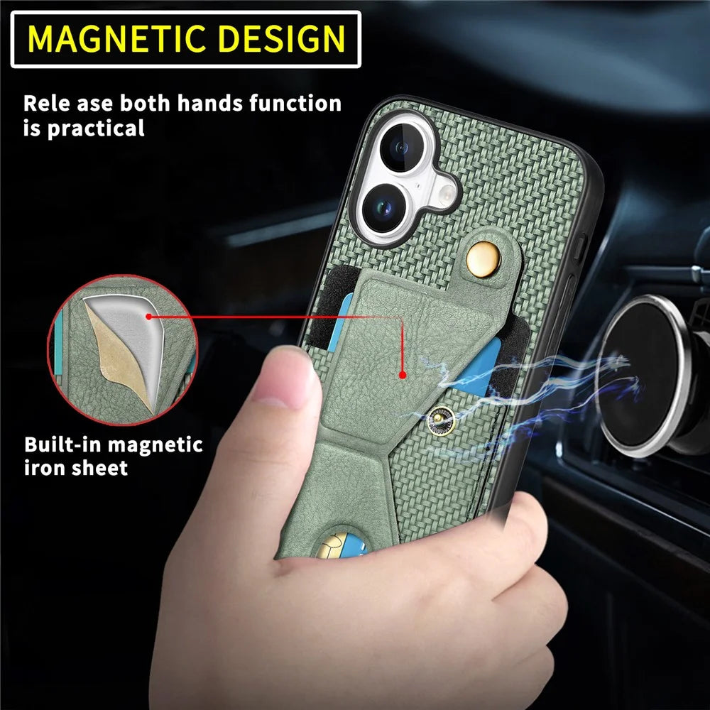 For iPhone 16 Case K-Shaped Kickstand Leather+PC+TPU Phone Cover - Apricot - 5