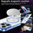 For iPhone 16 Pro Max Case Compatible with MagSafe TPU+PC Transparent Phone Cover - Baby Blue - 3