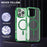 For iPhone 16 Pro Case Compatible with MagSafe TPU+PC Transparent Phone Cover - Green - 2