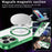 For iPhone 16 Pro Case Compatible with MagSafe TPU+PC Transparent Phone Cover - Green - 3