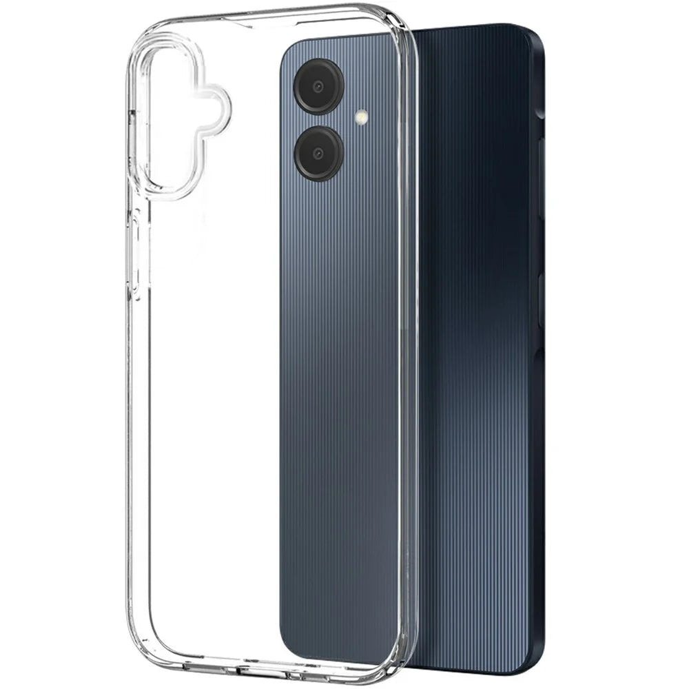 NORTHJO For Samsung Galaxy A06 4G Clear Case Soft TPU Phone Cover with Tempered Glass Screen Protector - 2
