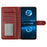 For iPhone 16 Plus Leather Phone Case Wallet Stand Cover with Handy Strap - Red - 3