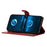 For Samsung Galaxy S23 FE Leather Phone Case Wallet Stand Cover with Handy Strap - Red - 2