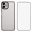 WANLONFENG DKSM Series for Samsung Galaxy A06 4G TPU Case Electroplated Frame with Tempered Glass - Transparent Black - 1