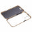 For iPhone 16 Anti-Spy Case Magnetic Metal Frame + Double-Sided Tempered Glass Phone Cover - Gold - 5