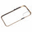 For iPhone 16 Anti-Spy Case Magnetic Metal Frame + Double-Sided Tempered Glass Phone Cover - Gold - 7