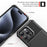 For iPhone 16 Pro Phone Cases with Card Holder Shockproof PU Leather Back Cover - Black - 6