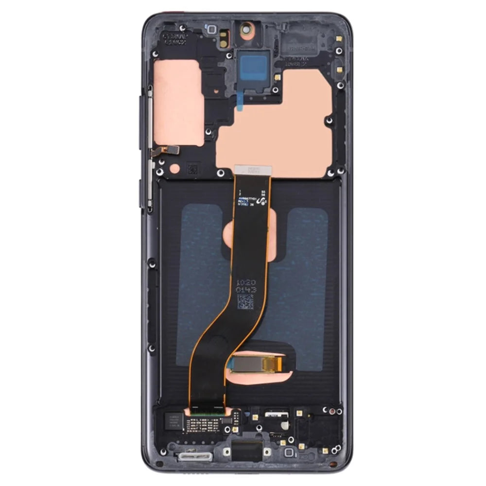 For Samsung Galaxy S20 Plus 5G G986 / S20 Plus 4G G985 6.7 inch OEM Grade S AMOLED Screen and Digitizer Assembly + Frame (Without Logo) - Black - 3