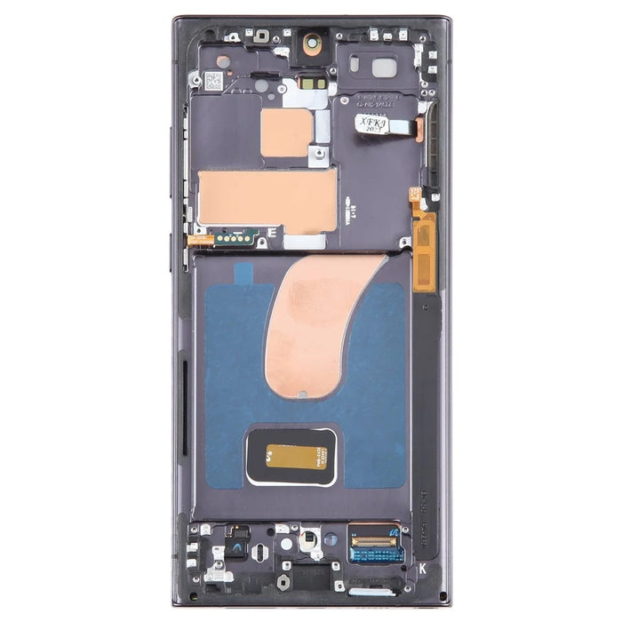 For Samsung Galaxy S23 Ultra S918 6.8 inch OEM Grade S AMOLED Screen and Digitizer Assembly + Frame (Without Logo) - Black - 3