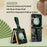 For Samsung Galaxy Z Flip7 FE 5G / Z Flip6 5G Kickstand Case Flower Pattern Leather+PC Phone Cover with Back Film - Black - 4