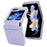 For Samsung Galaxy Z Flip7 FE 5G / Z Flip6 5G Case with Strap Card Slot PU+PC Phone Back Cover - Purple - 2