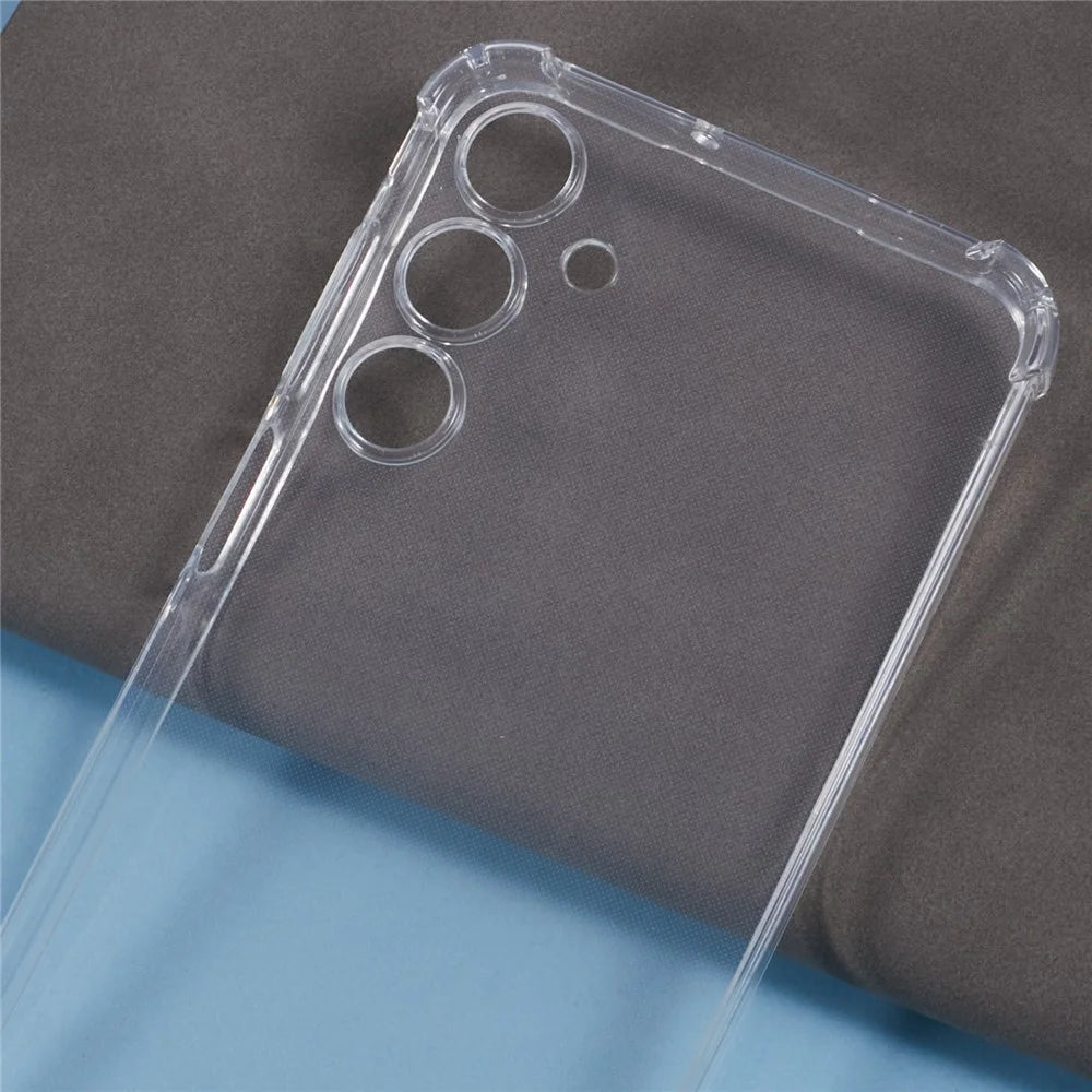 For Samsung Galaxy A16 5G / A16 4G Case Reinforced Corner TPU Clear Phone Cover with Lanyard - 4