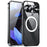 For Google Pixel 9 Magnetic Case Metal Frame Matte Phone Cover - Black - 1