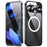 For Google Pixel 9 Magnetic Case Metal Frame Matte Phone Cover - Black - 2