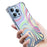 For iPhone 16 Pro Max Case Colorful Wave Pattern Printing Soft TPU+PC Phone Cover - Style E - 3