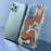 For iPhone 16 Pro Max Case Colorful Wave Pattern Printing Soft TPU+PC Phone Cover - Style E - 6